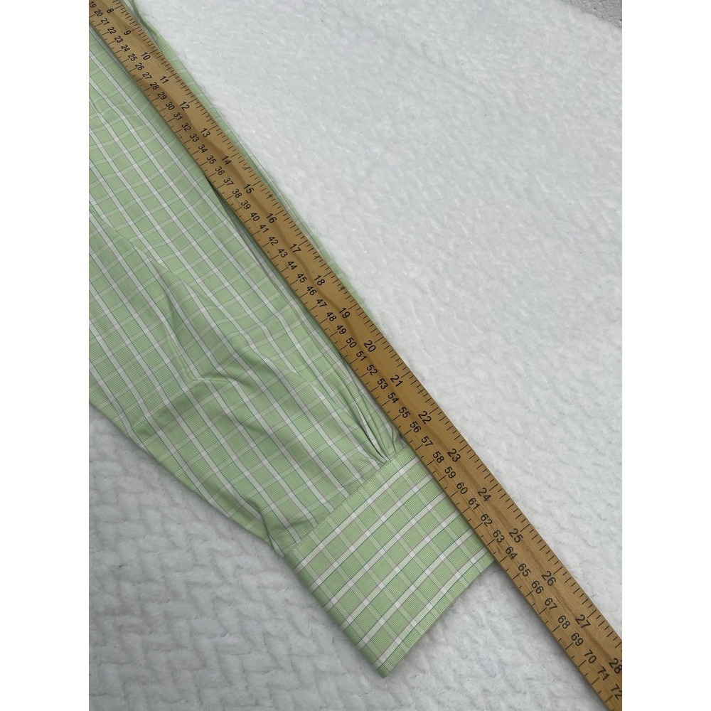 Brooks Brothers‎ Men's Woven Italy  Plaid Dress Shirt Cotton Made In USA 16-35 - Picture 5 of 7